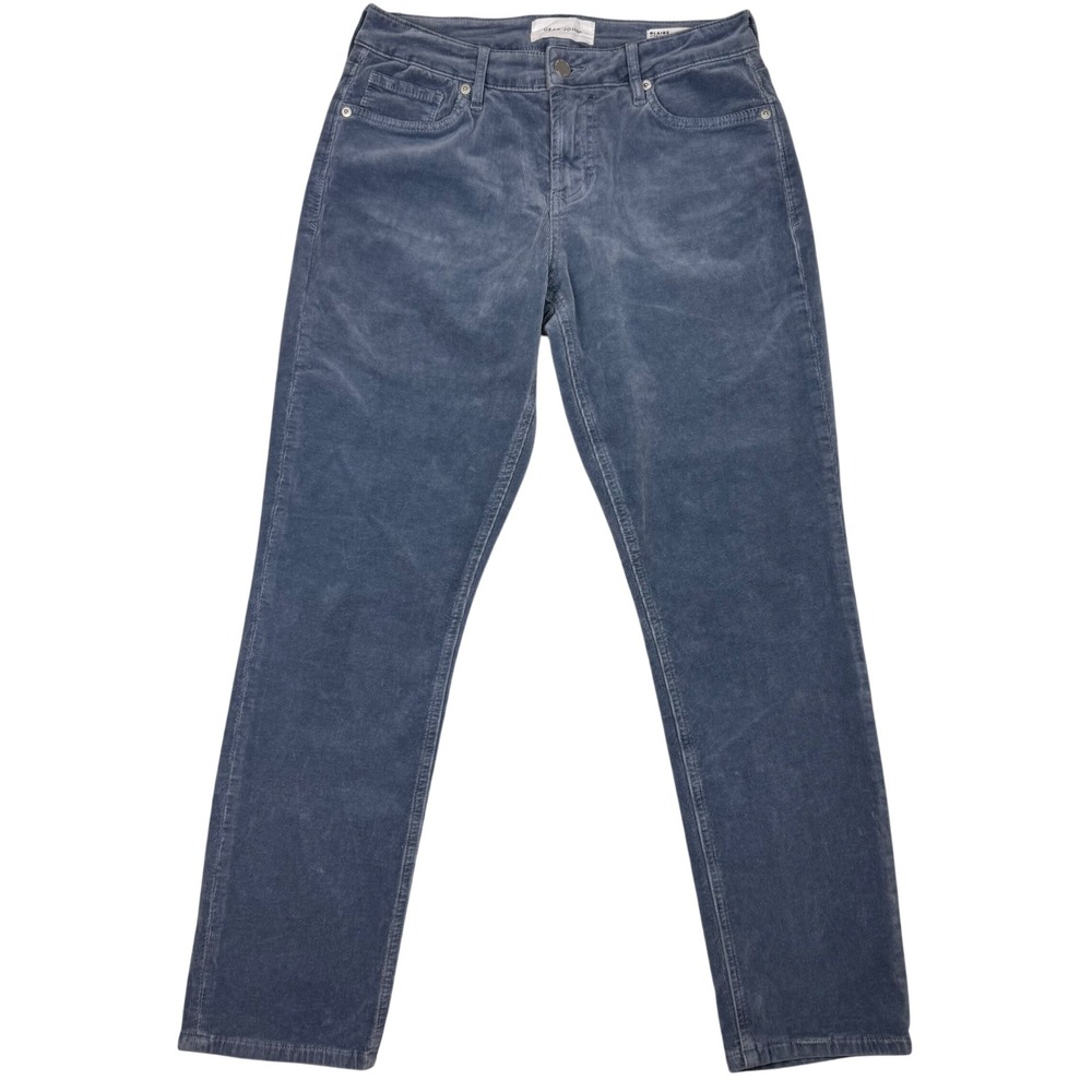 Dear John Blaire Straight Corduroy Pants Womens Size 28 Dusty Blue Stretch - Picture 2 of 11